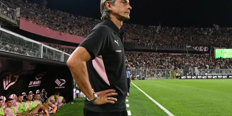 Filippo Inzaghi in panchina col Palermo (palermofc.com)