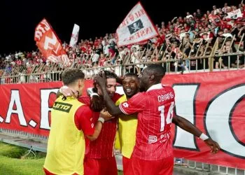 L'esultanza del Monza (acmonza.com)