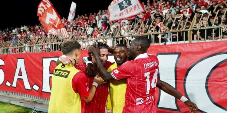 L'esultanza del Monza (acmonza.com)