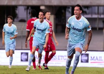 Vacca esulta dopo il gol segnato in Carpi-Juventus Next Gen (juventus.com)