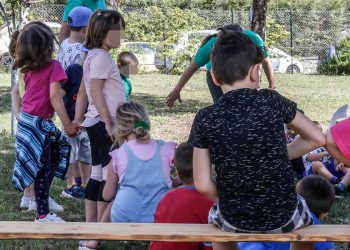 Bambini in un asilo (Ansa)