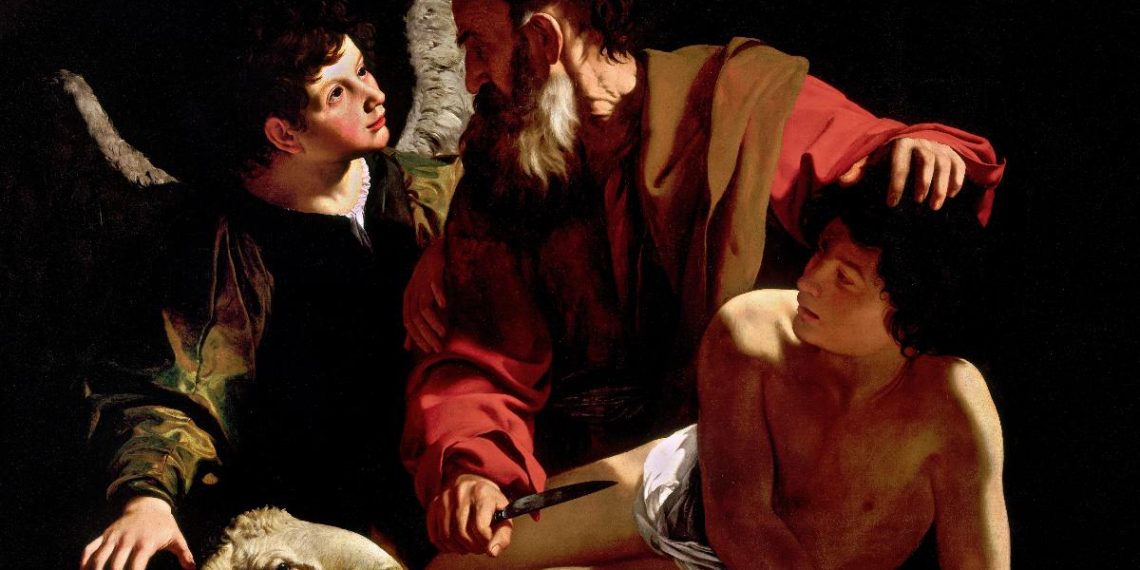 Caravaggio, "Sacrificio di Isacco" (1598, Princeton)
