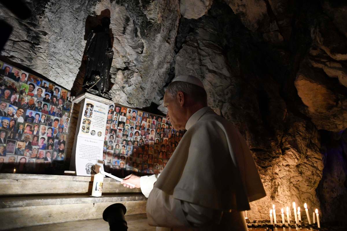 Papa Leone al Santuario della Madonna