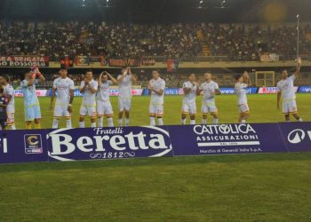 Il Bra schierato all'esordio in Serie C (da facebook.com/acbraasd)