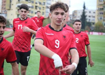 Gabriel Kulla, qui con la maglia dell'Albania (da Facebook)