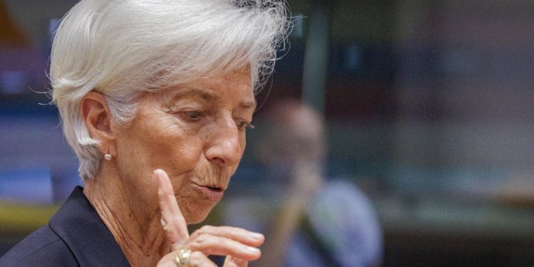 Christine Lagarde, presidente della BCE (Ansa)