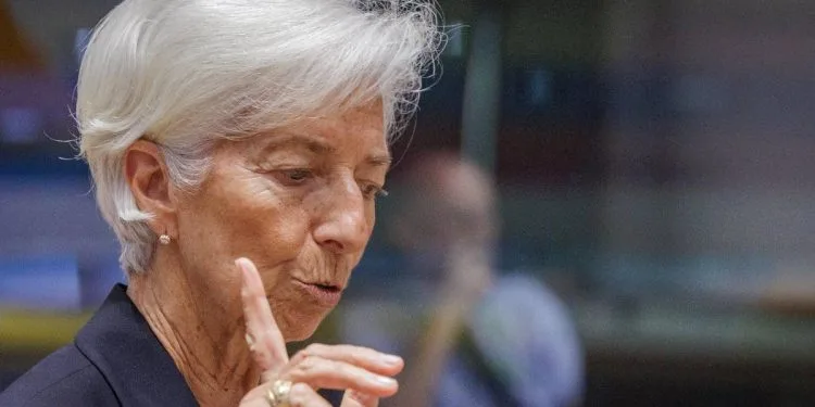 Christine Lagarde, presidente della BCE (Ansa)