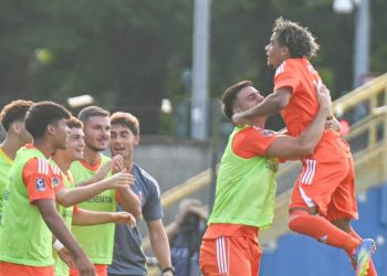 L'esultanza dell'Alcione Milano (da facebook.com/SerieCofficial)