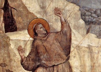 Giotto, "San Francesco riceve le stimmate" (1317-25, Cappella Bardi, Firenze)