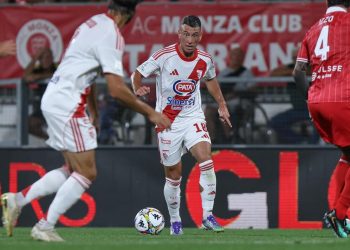 César Falletti in azione con il Mantova (da facebook.com/mantova1911)