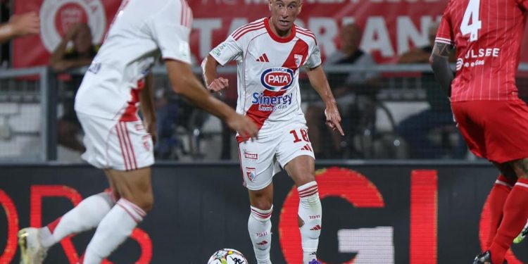 César Falletti in azione con il Mantova (da facebook.com/mantova1911)