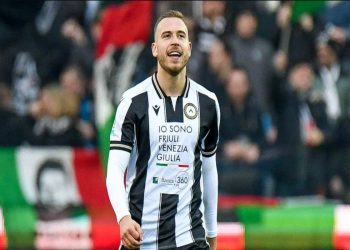 Sandi Lovric con la maglia dell'Udinese