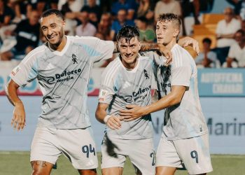 La Virtus Entella esulta (da facebook.com/virtusentella.chiavari)