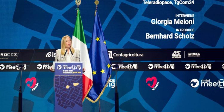 Meloni al Meeting