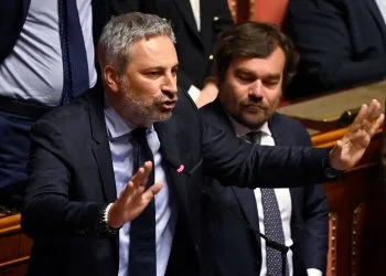 Raffaele Speranzon (FdI) in Senato (Ansa)