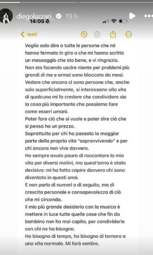 Diego Lazzari, sfogo social (Foto: Instagram)