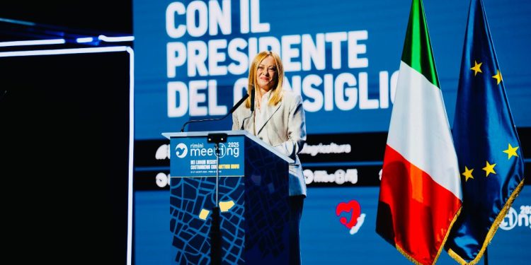 Meloni al Meeting