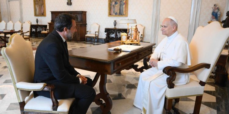 Matteo Salvini e Papa Leone XIV