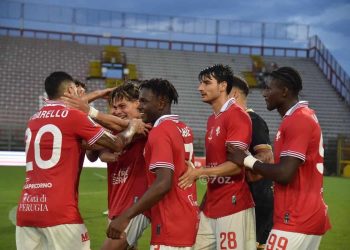 I giocatori del Perugia (acperugiacalcio.com)