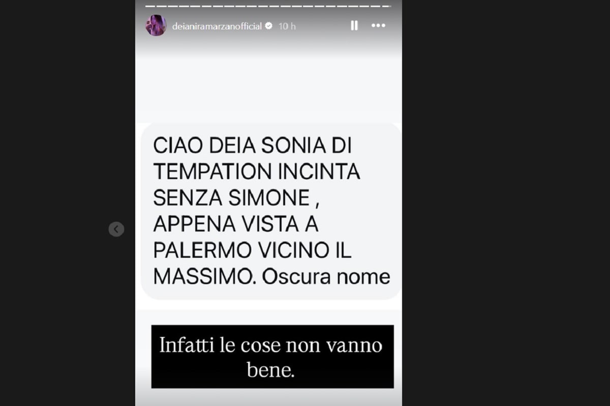 sonia b incinta simone temptation island segnalazione