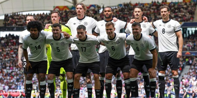 La Germania schierata in Nations League (Foto ANSA)