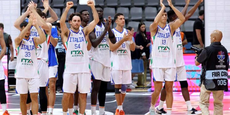 L'Italia basket agli Europei (Foto ANSA)