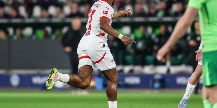 Lois Openda esulta con il Lipsia (Foto ANSA)