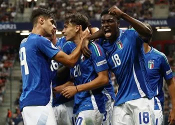Italia Undr 21 esulta in campo
