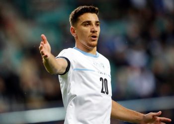 Dan Biton in campo con Israele (Foto ANSA)