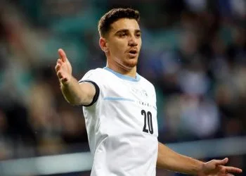 Dan Biton in campo con Israele (Foto ANSA)