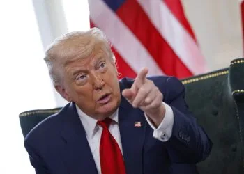 Donald Trump, presidente USA, in Scozia il 28 luglio 2025 (Ansa)