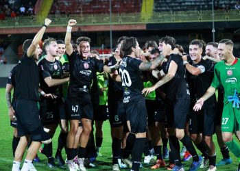 Il Foggia festeggia una vittoria (da facebook.com/officialcalciofoggia1920)