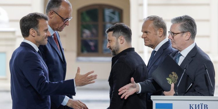 Macron, Merz, Zelensky, Starmer