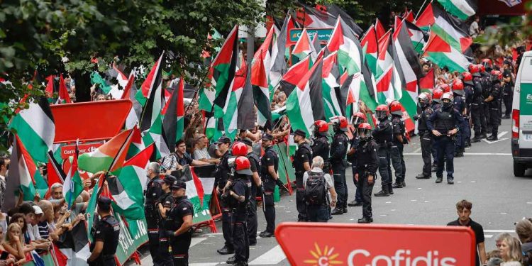 Proteste Pro-Pal, Vuelta 2025