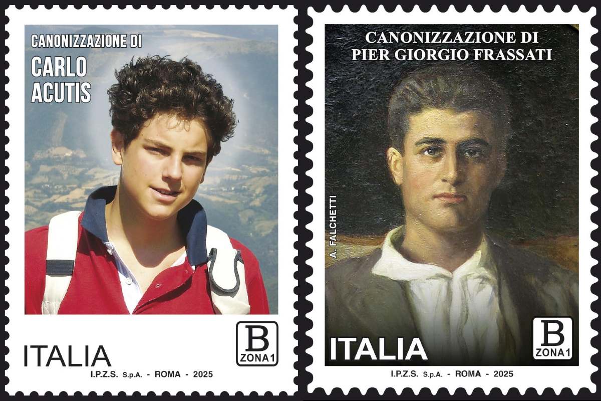 I francobolli dei santi Acutis e Frassati