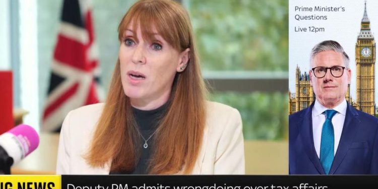 Angela Rayner (Foto: screen da Sky Youtube)