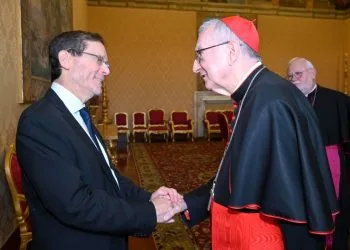 Herzog con Parolin in Vaticano