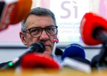 Maurizio Landini, segretario generale della CGIL (Ansa)