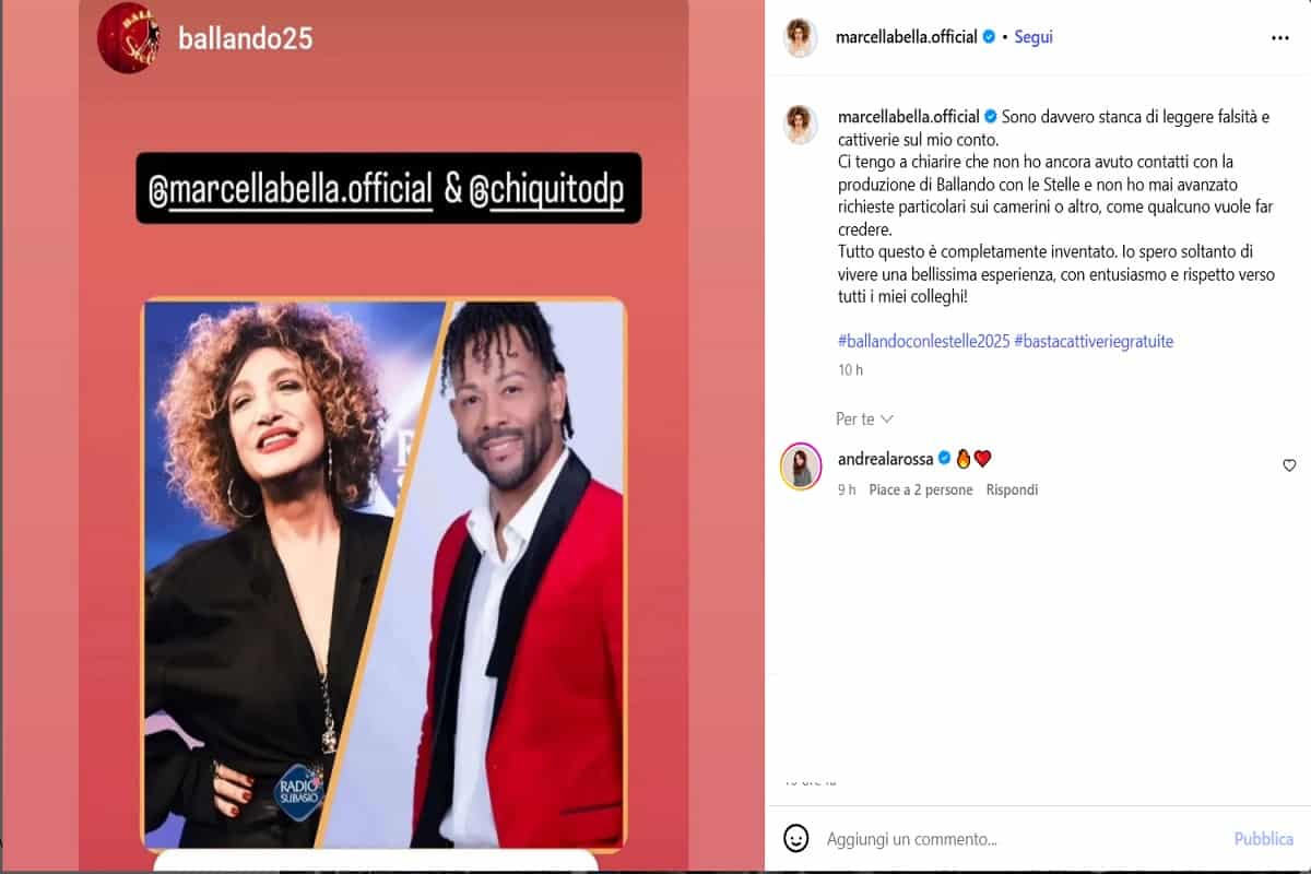 marcella bella sfogo ballando con le stelle