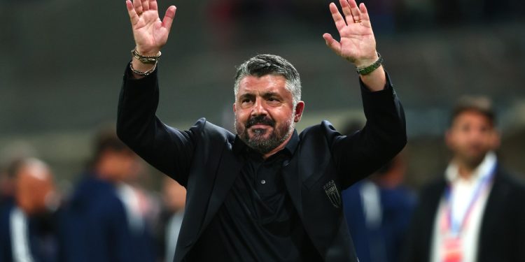 Il saluto di Gennaro Gattuso con l'Italia (Foto ANSA)