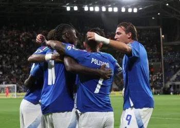 L'esultanza dell'Italia (Foto ANSA)