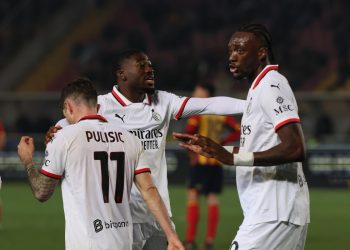 L'esultanza del Milan (Foto ANSA)