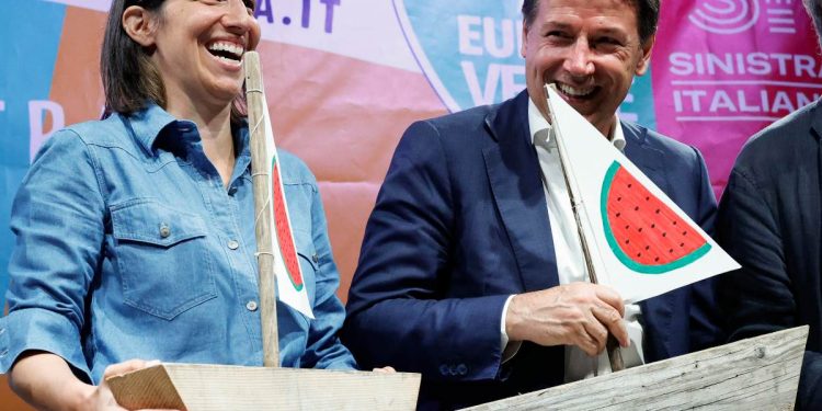 Elly Schlein e Giuseppe Conte (Foto: ANSA)