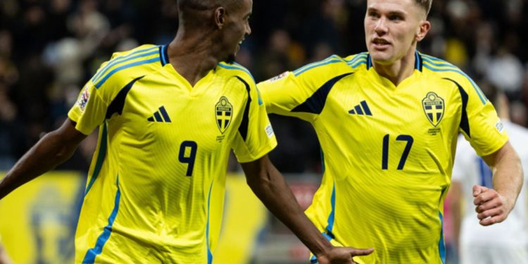 Isak e Gyokeres con la nazionale della Svezia (Foto: Web)