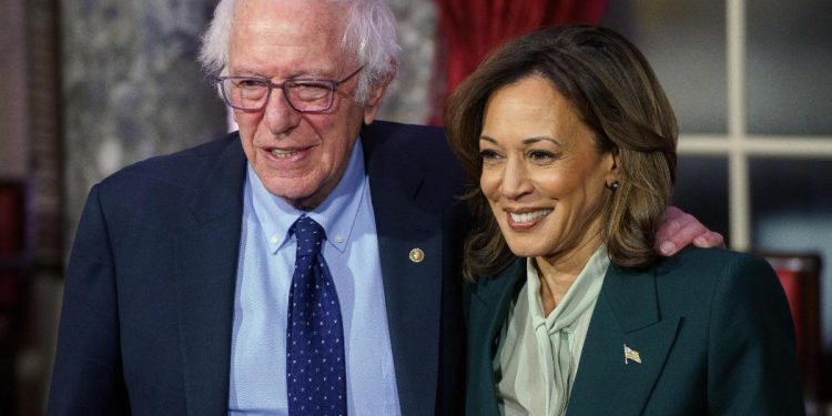 Bernie Sanders e Kamala Harris