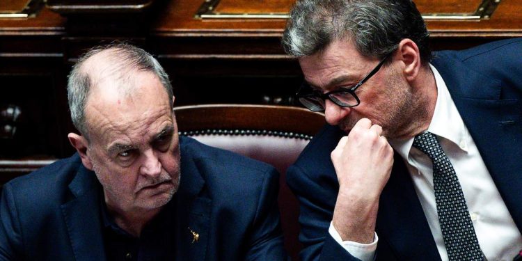 Calderoli e Giorgetti