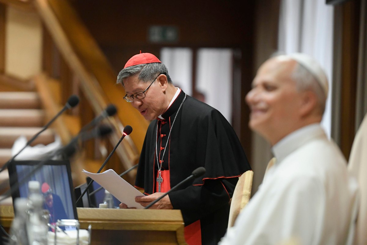 Tagle con Papa Leone XIV