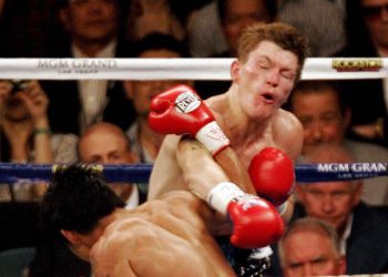 Ricky Hatton, qui contro Manny Pacquiao (Foto ANSA)