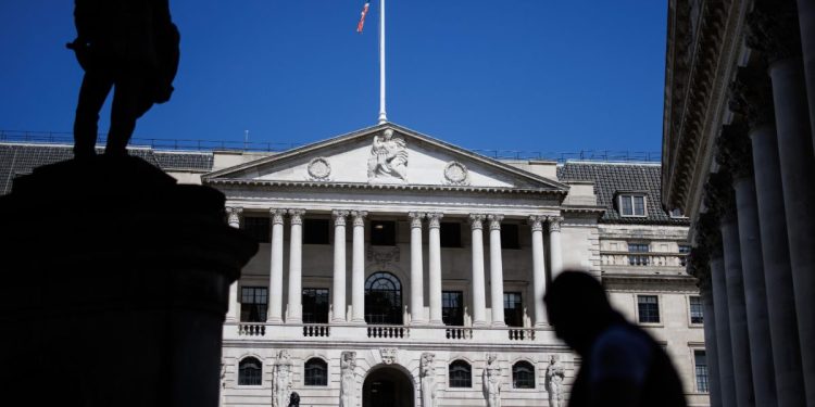 La sede della Bank of England (Ansa)