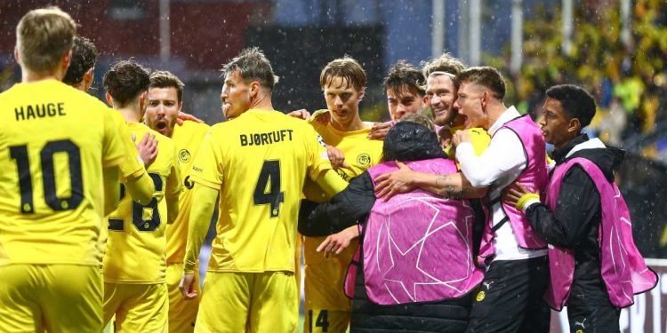 Il gruppo del Bodo/Glimt (Foto ANSA)